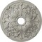Ekena Millwork Jamie Ceiling Medallion (Fits Canopies up to 3 7/8"), 23 5/8"OD x 3 7/8"ID x 2 1/8"P, Pot of Cream CM23JAPCF - alternate 1